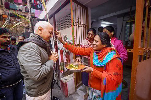 Manish Sisodia celebrates 'Pongal'