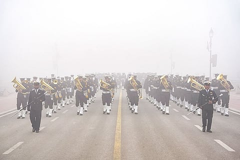 Rehearsal for Republic Day parade