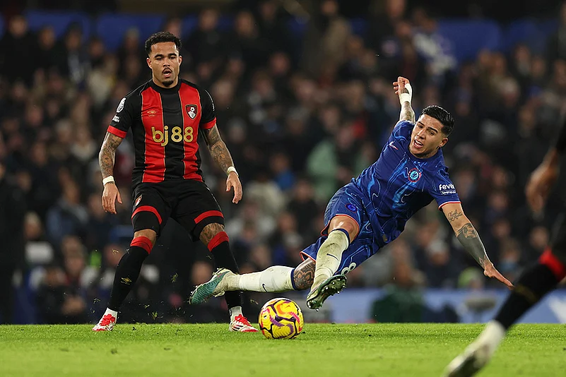 English Premier League soccer Chelsea and AFC Bournemouth match: Enzo Fernandez