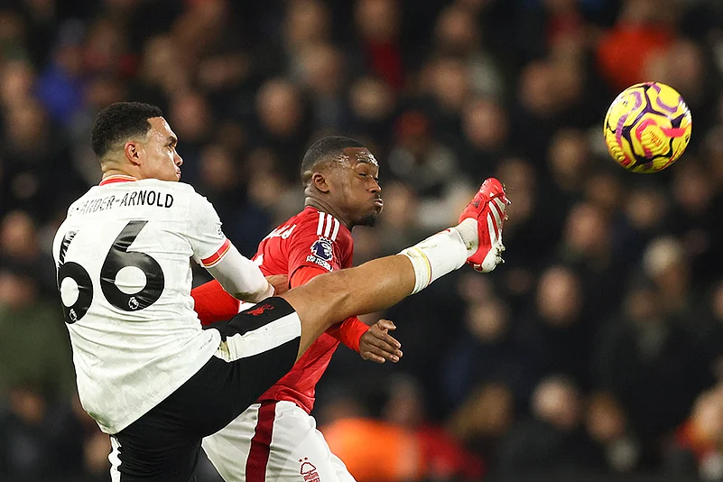 English Premier League soccer Nottingham Forest and Liverpool match: Trent Alexander-Arnold