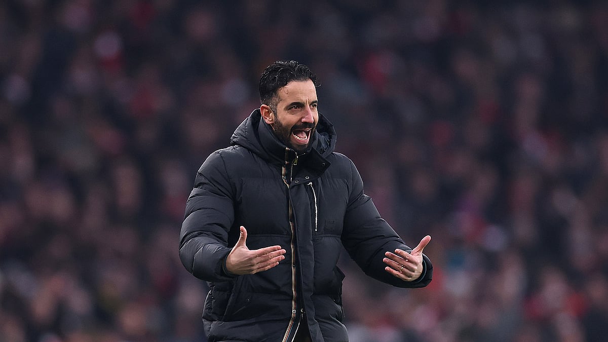 Manchester United head coach Ruben Amorim - null