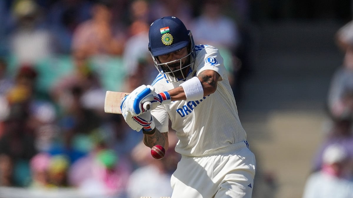 Indias Virat Kohli bats during play on the second day. AP Photo