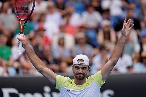 Australian Open 2025: Tomas Machac
celebrates after defeating Reilly Opelka