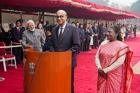Ceremonial reception of Singapore's President