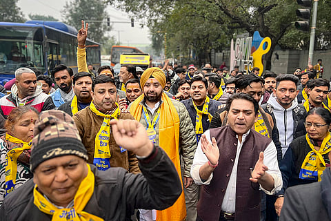 Delhi polls: Punardeep Singh's nomination rally