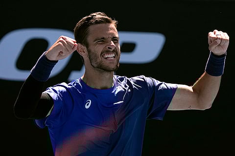 Australian Open 2025: Lorenzo Musetti celebrates after defeating Denis Shapovalov