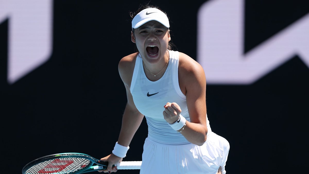 Emma Raducanu marched into round three at the Australian Open - null