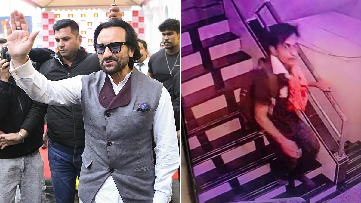 PTI : CCTV footage of intruder from early hours of January 16, 2025.