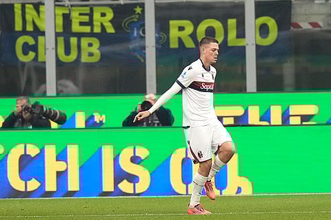 Serie A Soccer Match: Inter Milan vs Bologna