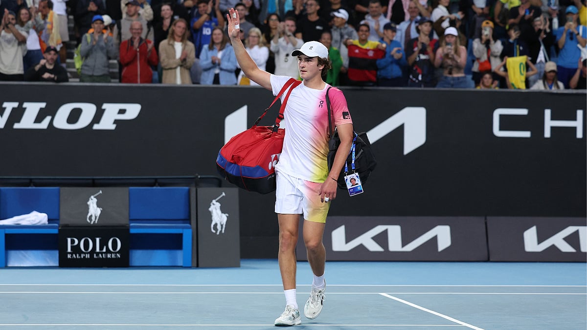 Joao Fonseca was beaten by Lorenzo Sonego at the Australian Open.