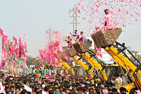 BRS leaders at an event