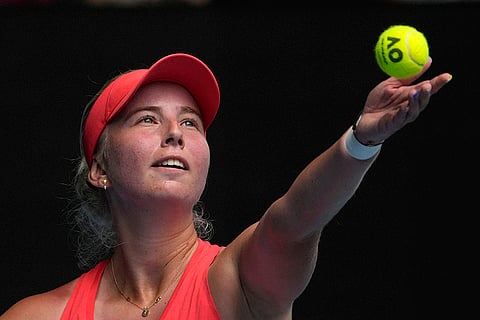 Australian Open 2025: Clara Tauson serves to Aryna Sabalenka