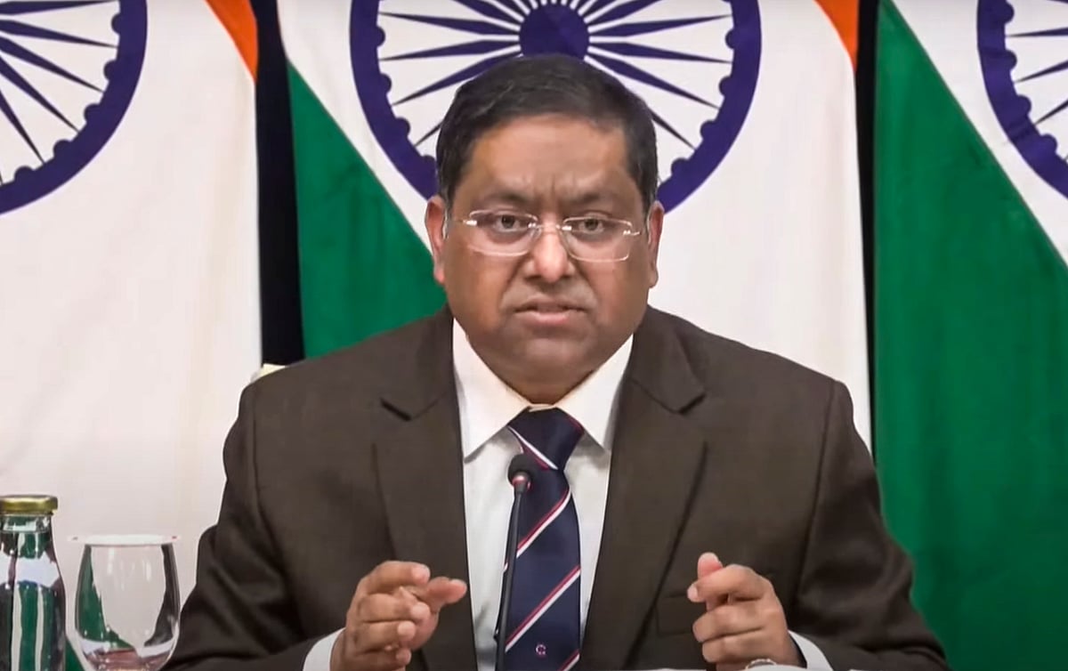 PTI : MEA spokesperson Randhir Jaiswal briefs media.