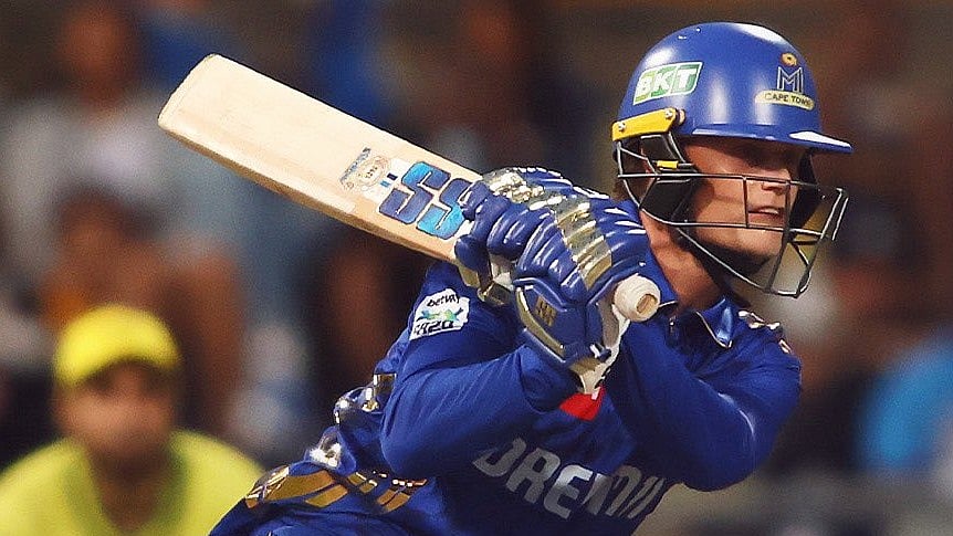 X/ @MICapeTown : MICT batter Ryan Rickelton during the chase against JSK.