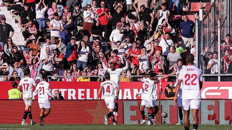Sevilla celebrate Lukebakios winner