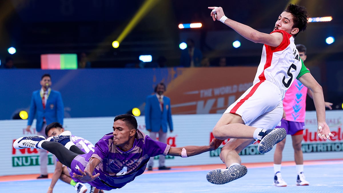 Special Arrangement : Action from the Kho Kho World Cup 2025 semi-final between Nepal and Iran.