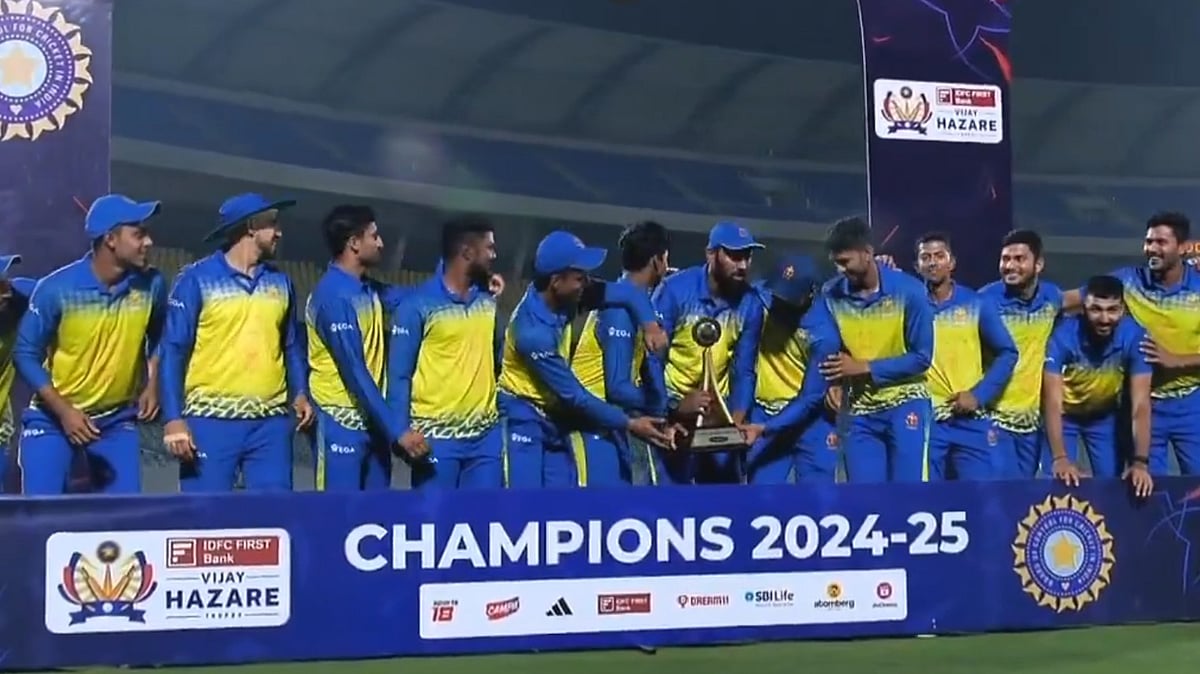 X | BCCI Domestic  : Vijay Hazare Trophy 2024-25 winners Karnataka. 