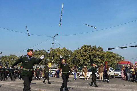 Rehearsals for Republic Day in Delhi