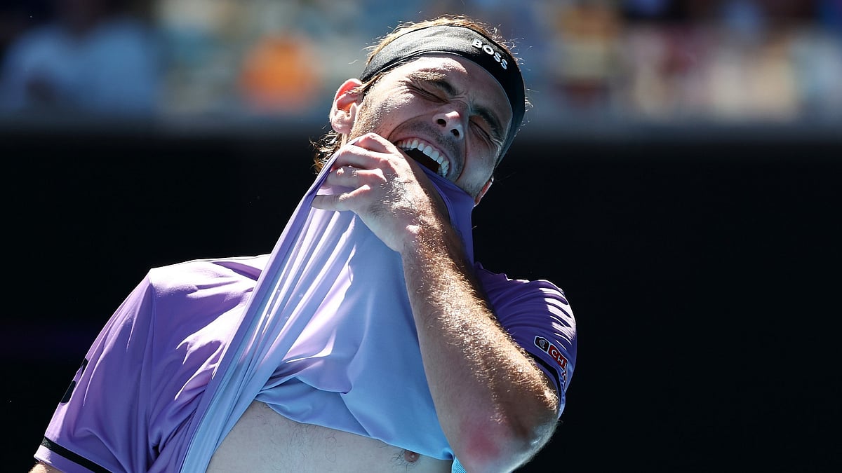 Taylor Fritz crashed out of the Australian Open