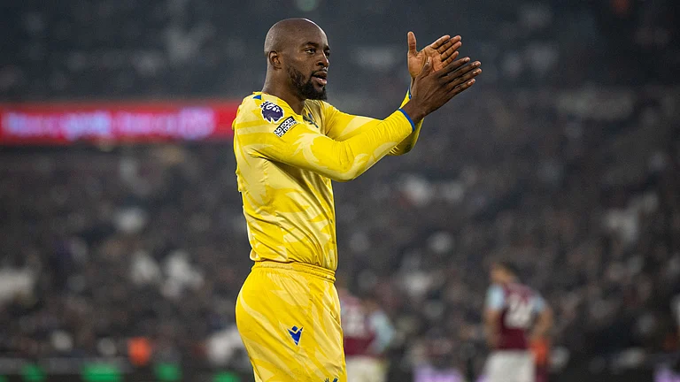 Crystal Palace goalscorer Jean-Philippe Mateta - null