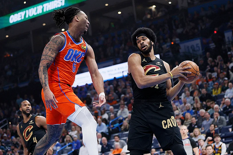NBA basketball game Cavaliers Thunder vs Oklahoma City Thunder-Jarrett Allen
