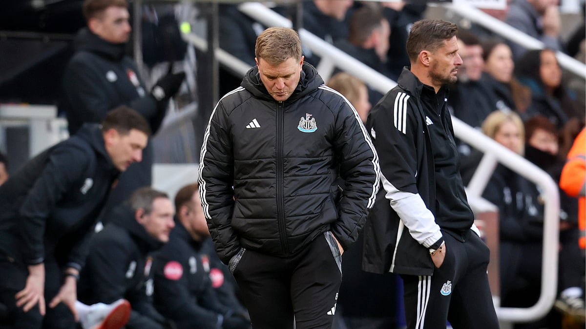 Eddie Howe during Newcastle's 4-1 defeat to Bournemouth