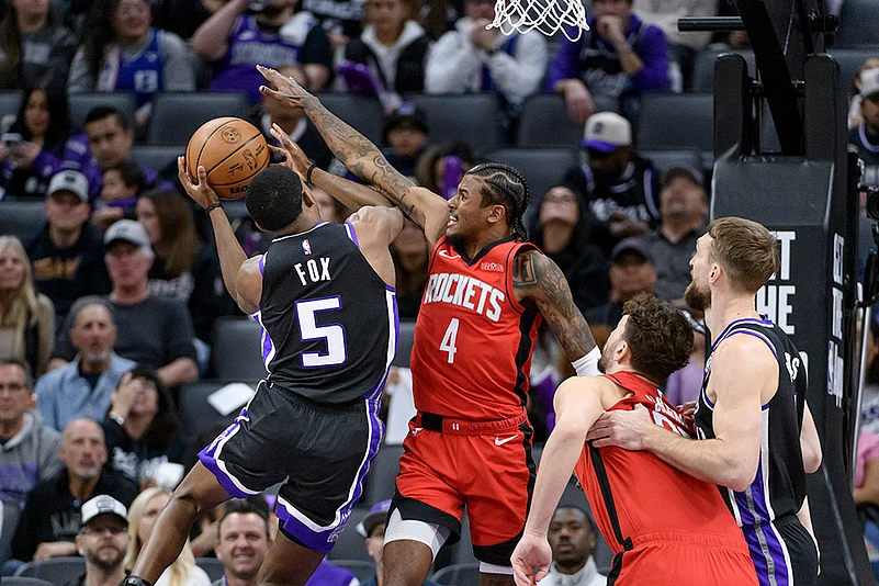 NBA basketball game Sacramento Kings vs Houston Rockets-Jalen Green