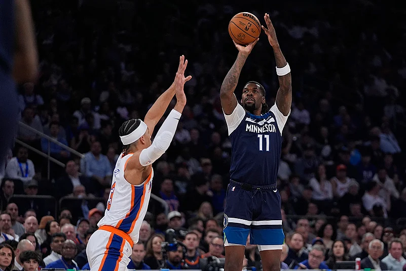 NBA basketball game Minnesota Timberwolves vs New York Knicks-Naz Reid