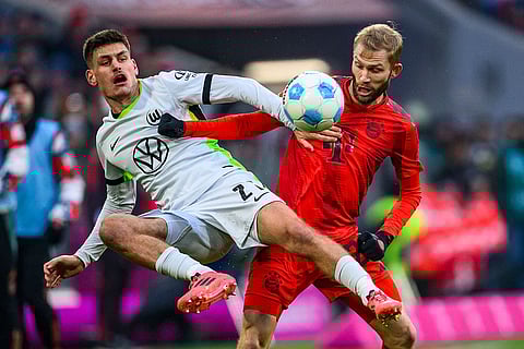 German Bundesliga Soccer Match: Wolfsburg vs Bayern Munich