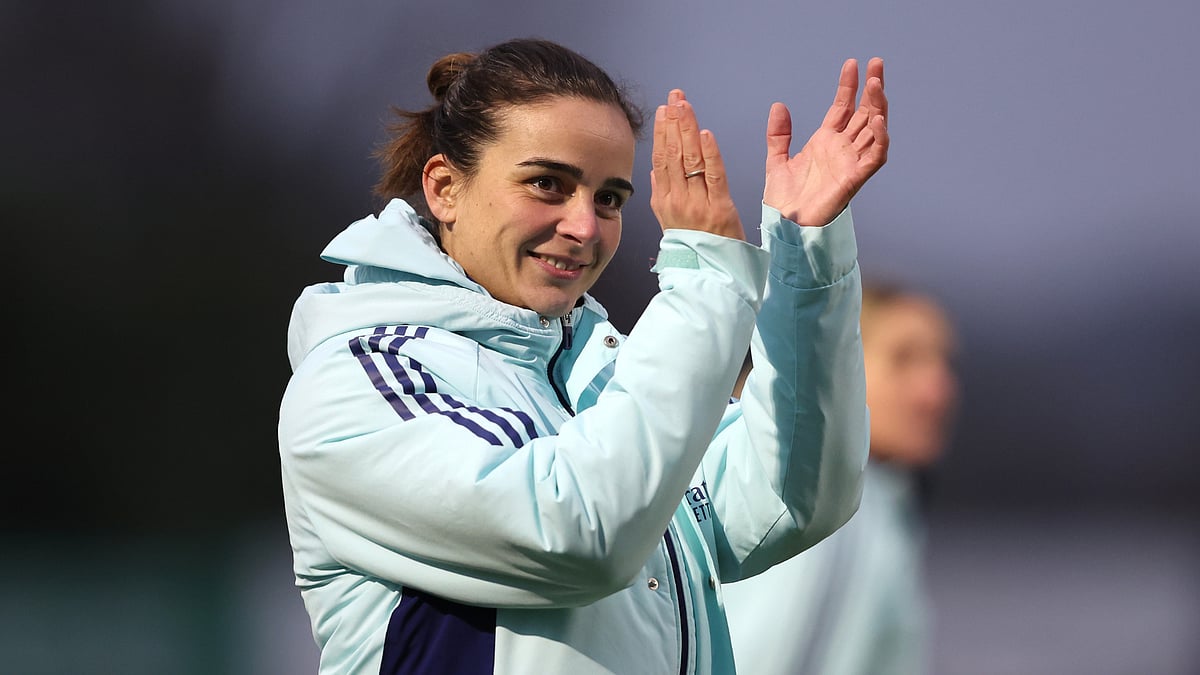 Renee Slegers celebrates Arsenal's win over Crystal Palace