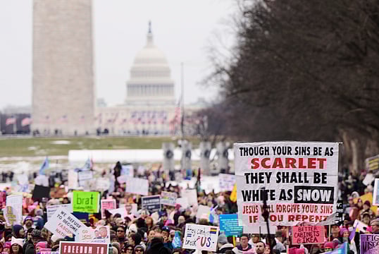 Anti-Trump Protests Take Over Washington DC Ahead Of Inauguration 