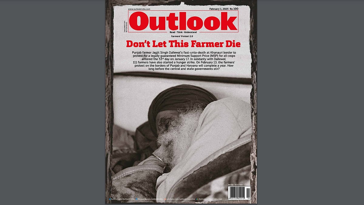 Outlook magazine cover - Don’t Let This Farmer Die