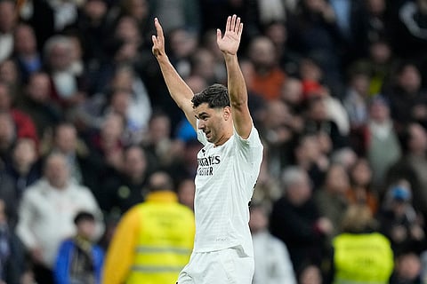 La Liga 2024-25: Brahim Diaz celebrates after scoring his side's first goal