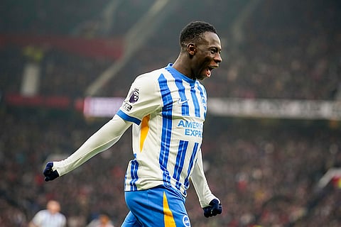 EPL 2024-25: Brighton's Yankuba Minteh celebrates after scoring a goal