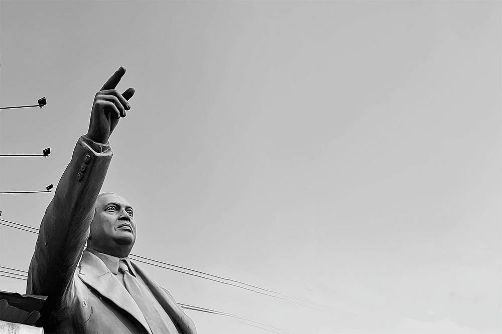 | Photo: Animikh Chakrabarty : Tribute to an Icon: Statue of Ambedkar built by a local artisan in Hyderabad