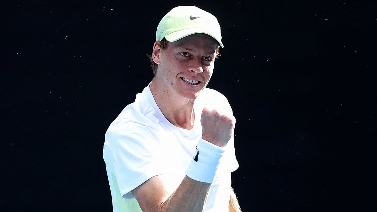 Jannik Sinner is into the last eight.