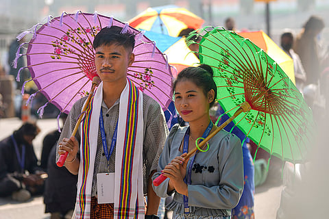 Rehearsal for Republic Day parade 2025