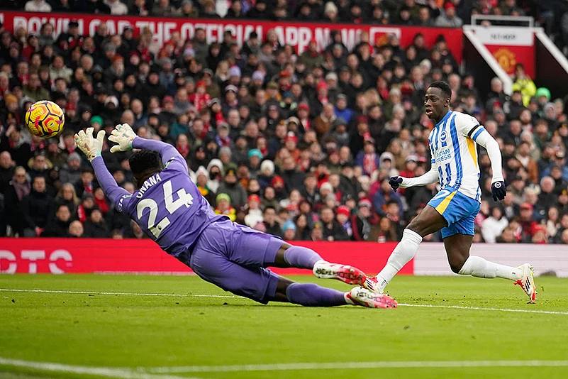 English Premier League soccer Manchester United and Brighton and Hove Albion: Yankuba Minteh