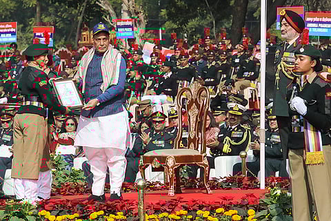Rajnath Singh visits NCC Republic Day Parade camp