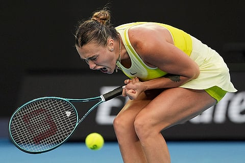 Australian Open 2025: Aryna Sabalenka during match against Anastasia Pavlyuchenkova