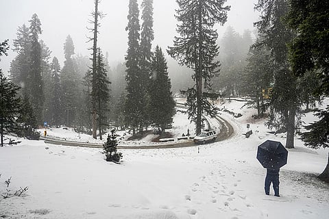 Weather: Snowfall in J&K's Gulmarg