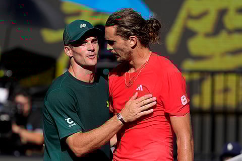 Australian Open 2025: Alexander Zverev is congratulated by Tommy Paul