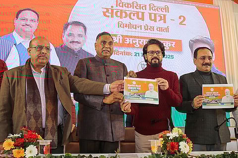 Delhi polls: Launch of BJP's 2nd manifesto