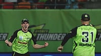 Sydney Thunder Vs Brisbane Heat Live Streaming, Big Bash League 2025-26: Toss Update And Playing XIs X/ThunderBBL : Sydney Thunder players celebrate.