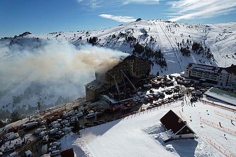 Turkish ski resort hotel fire
