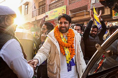 Delhi polls: Amanatullah Khan campaigns