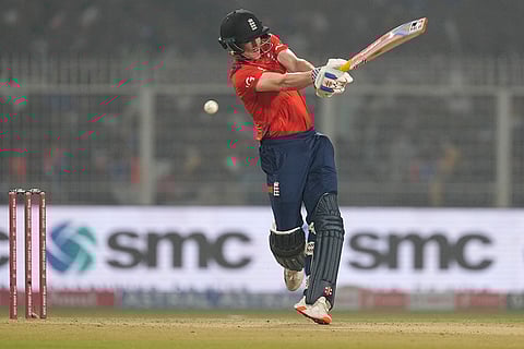 IND vs ENG 1st T20: England's Harry Brook plays a shot