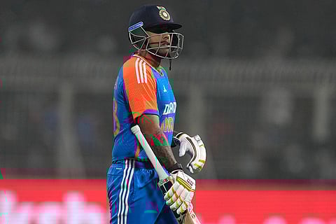 IND vs ENG 1st T20: India's captain Suryakumar Yadav walks off the field