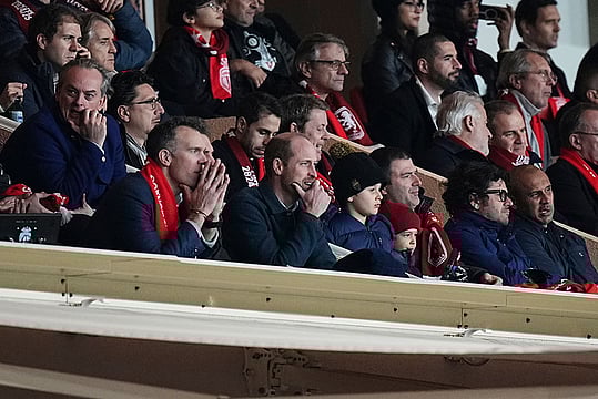 Prince William Watches Aston Villa Suffer Champions League Defeat In Monaco