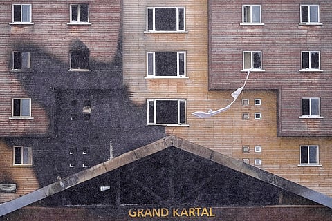 Fire at the Grand Kartal Hotel in Kartalkaya 